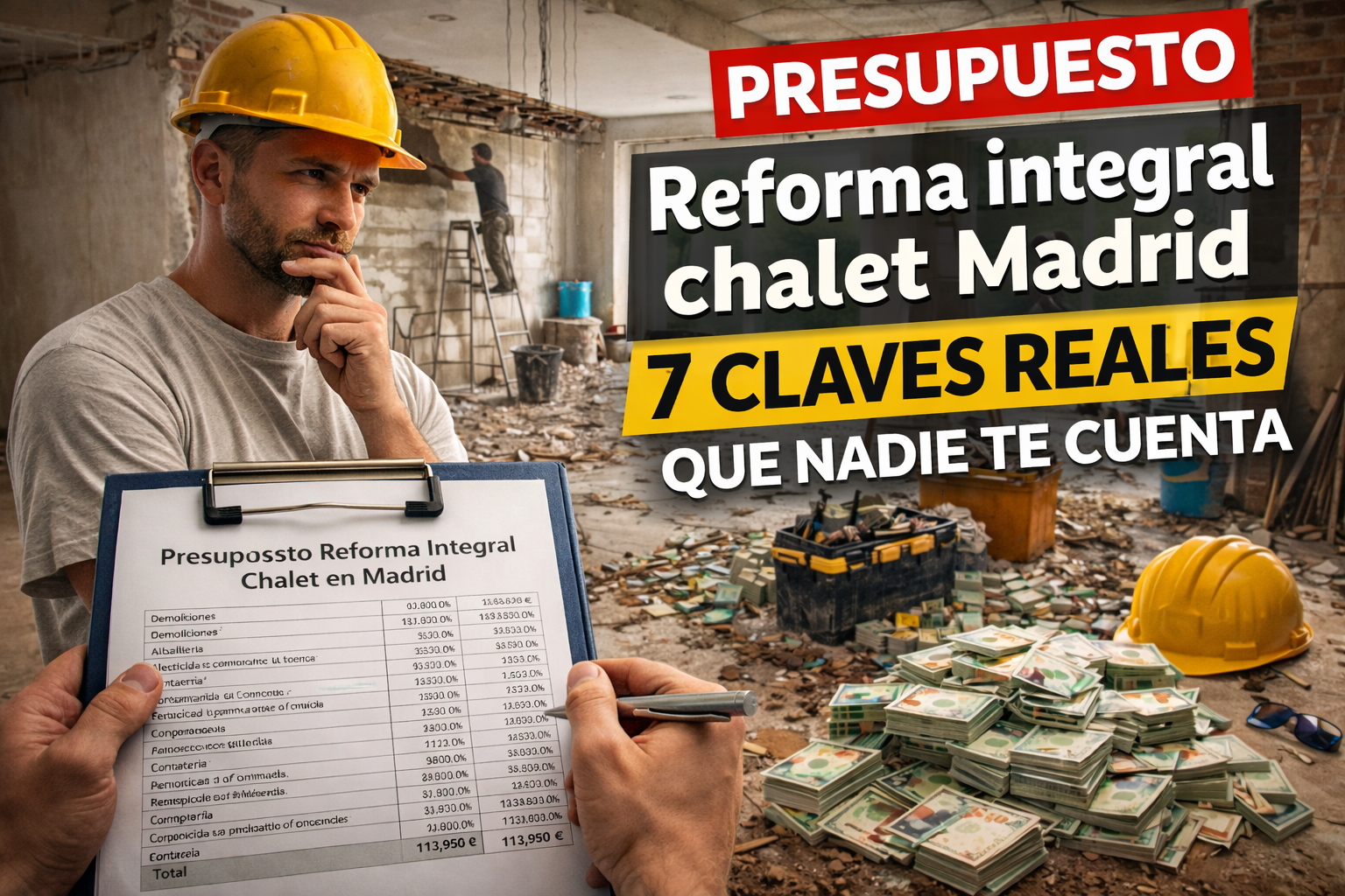 presupuesto reforma integral de chalet en Madrid