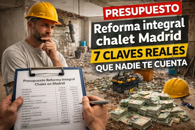 presupuesto reforma integral de chalet en Madrid