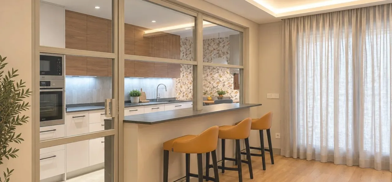 Reforma integral de chalet en Daganzo con salón renovado y acabados modernos.